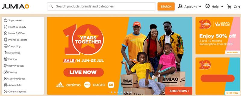 Jumia – 非洲电商平台 | 易邦跨境