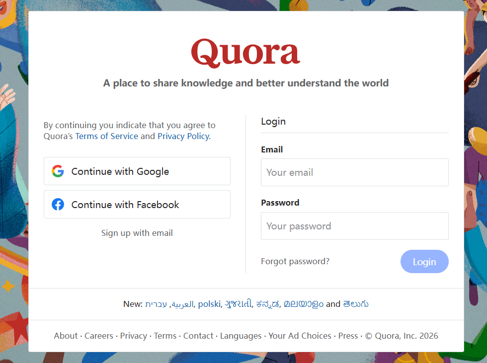 quora 网页版